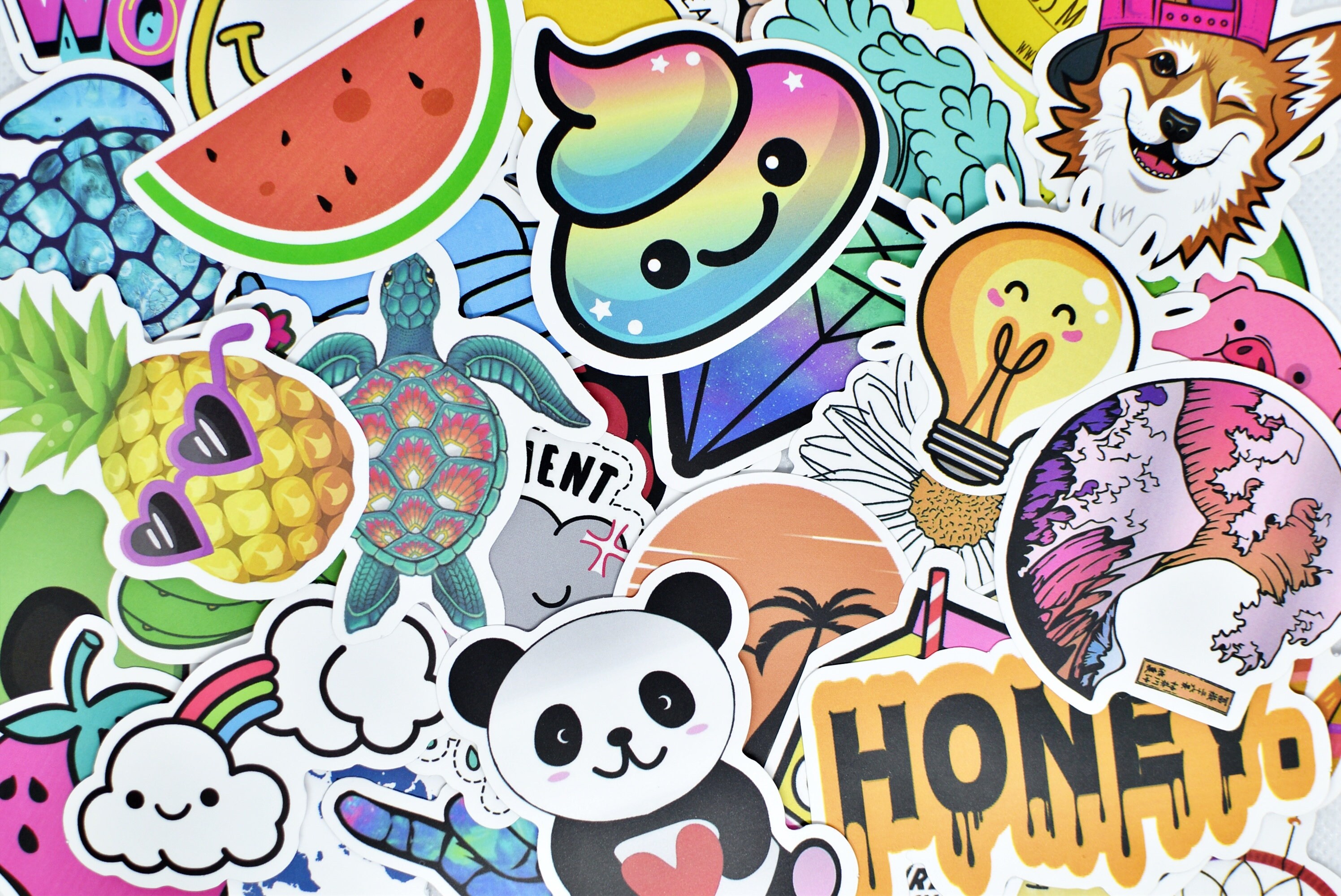 50 Cute Teen Girl Vinyl Stickers Pack Waterproof for Hydro Etsy UK