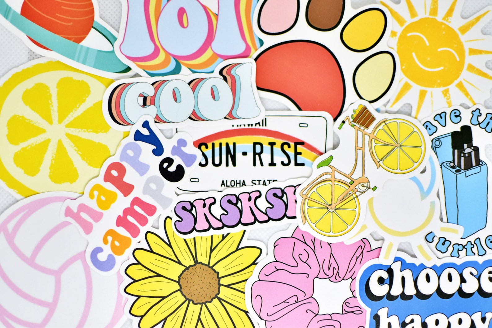 50 Cute Teen Girl Vinyl Stickers Pack Waterproof for Hydro Etsy