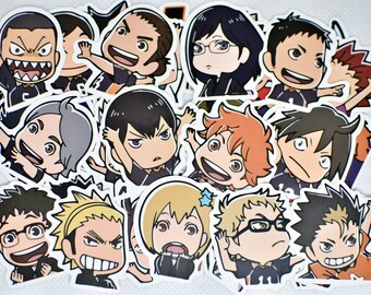 haikyuu stickers 1 000 results etsy