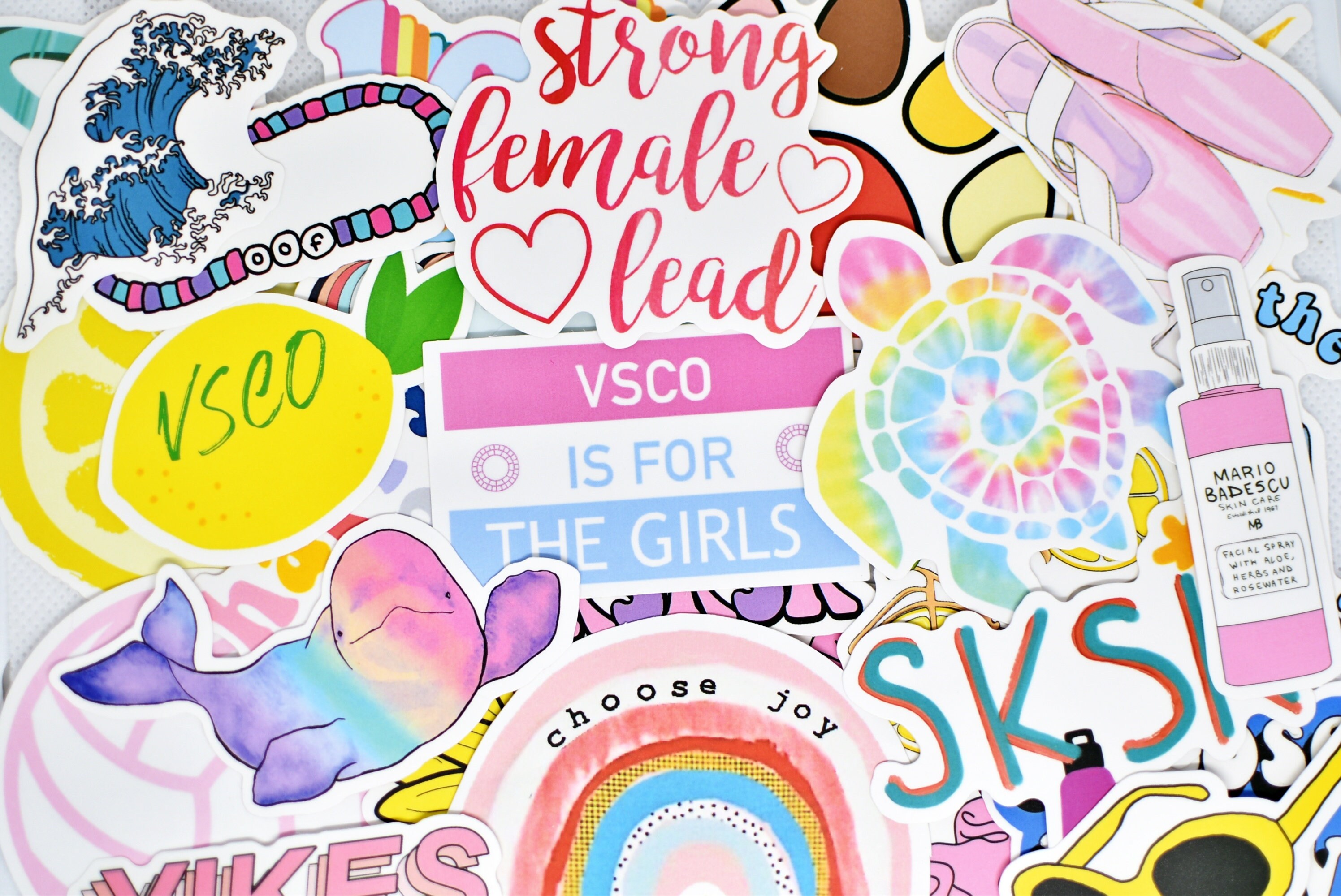 50 Cute Teen Girl Vinyl Stickers Pack Waterproof for Hydro | Etsy