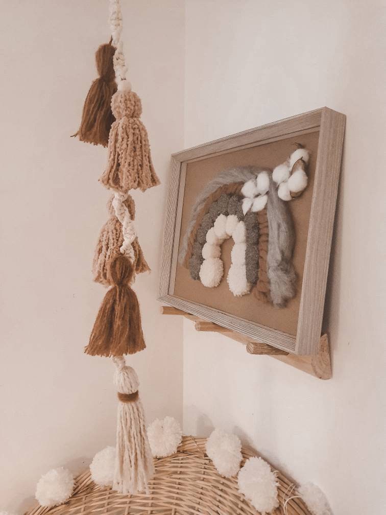 Suspension Macramé et Pompon