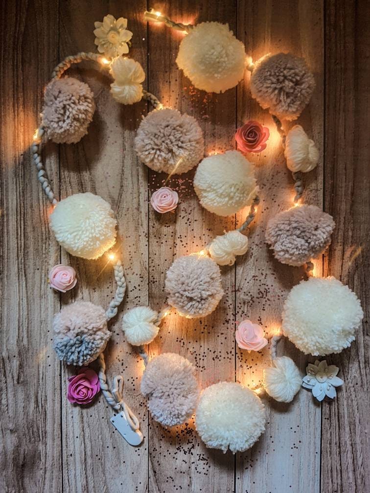 Guirlande de Pompon Lumineuse