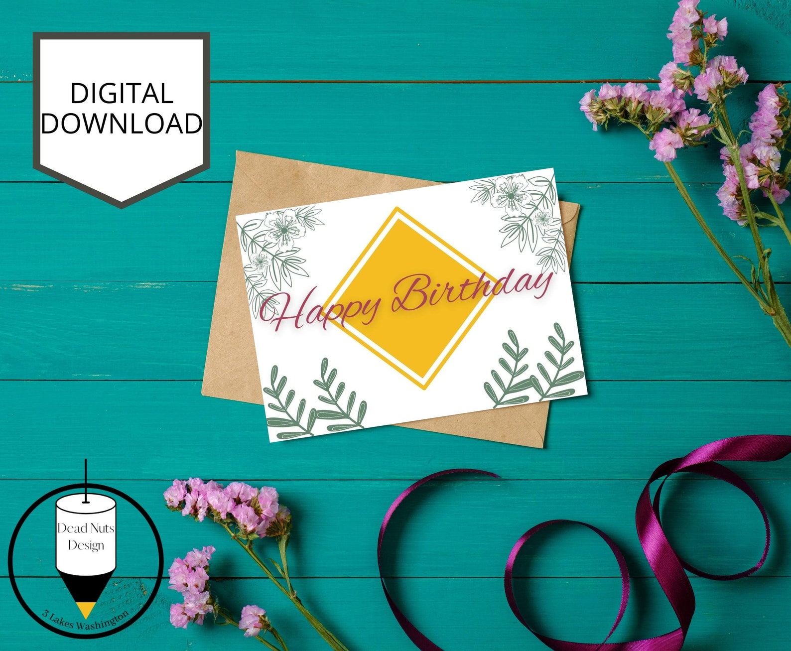 Printable Happy Birthday Card Birthday Card Instant Download Etsy printable-happy-birthday-card-birthday-card-instant-download-etsy