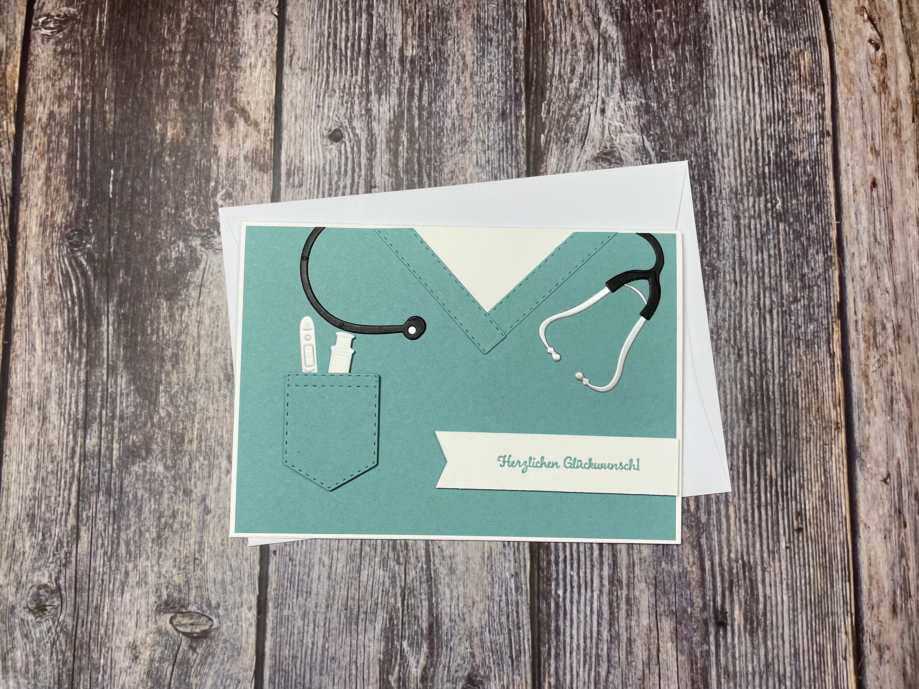 Glückwunschkarte zum bestanden Examen Krankenpflege / Medizin / Geschenk Abschluss