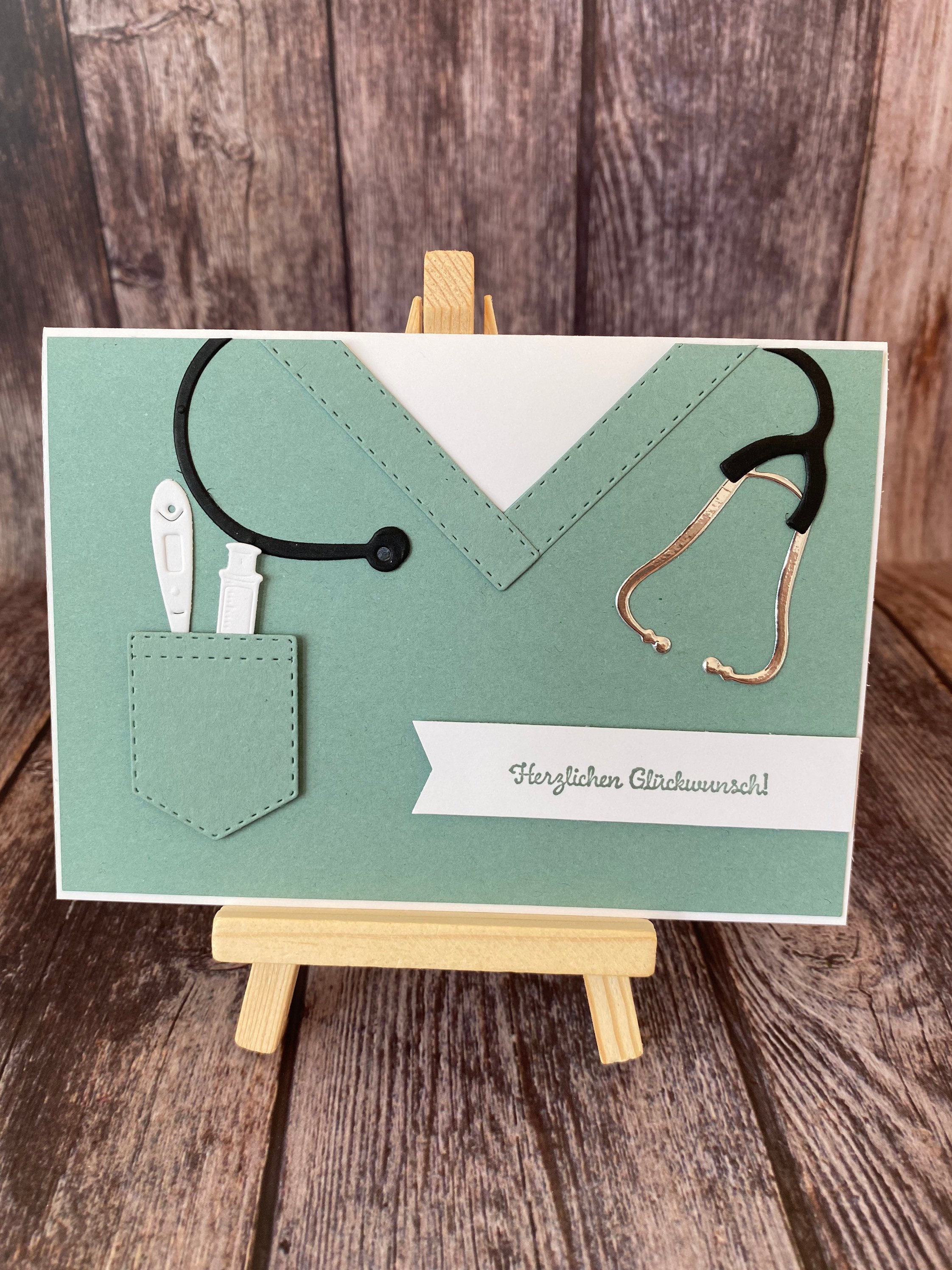 Glückwunschkarte zum bestanden Examen Krankenpflege / Medizin Etsy.de