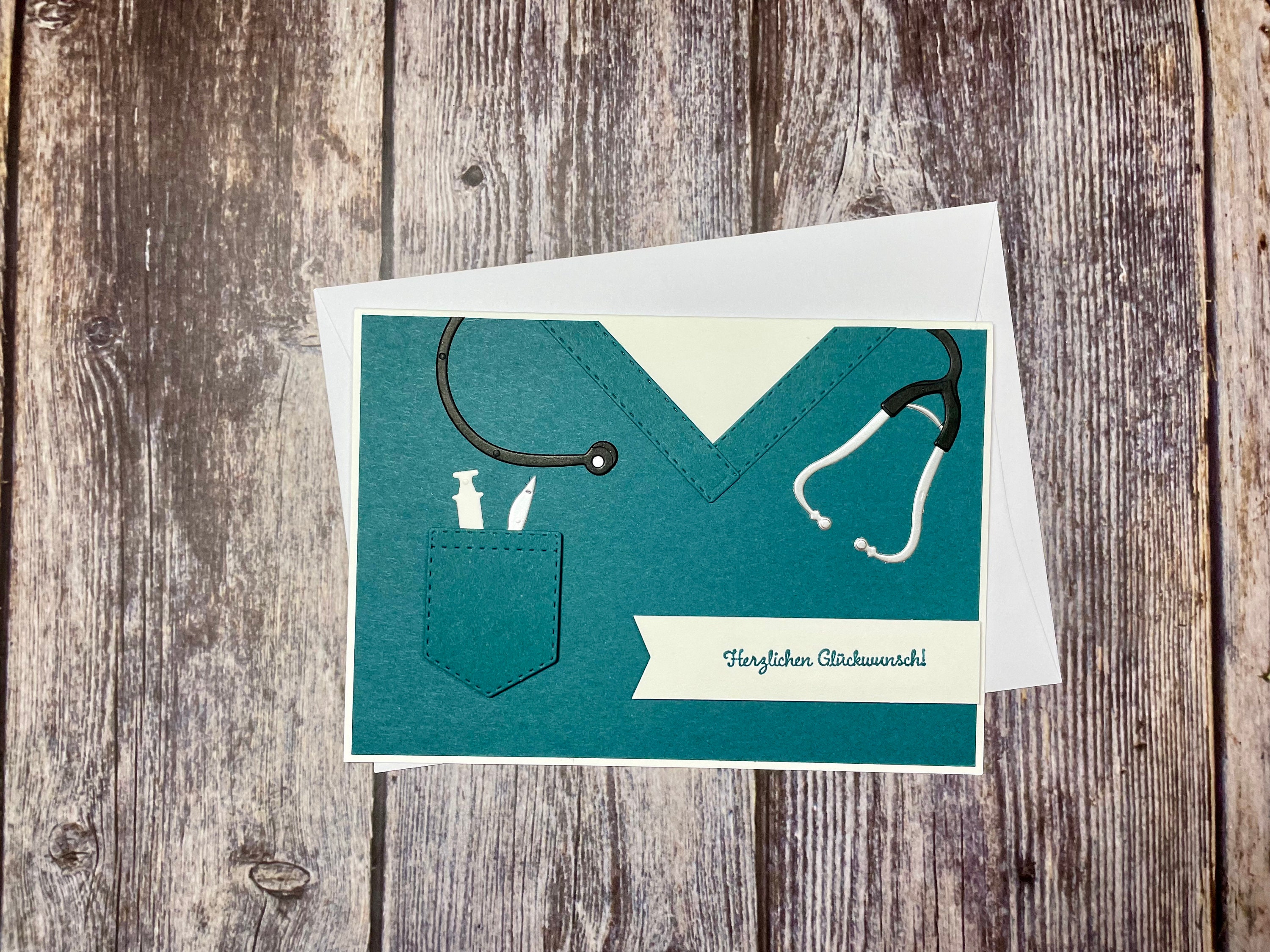 Glückwunschkarte zum bestanden Examen Krankenpflege / Medizin / Geschenk Abschluss