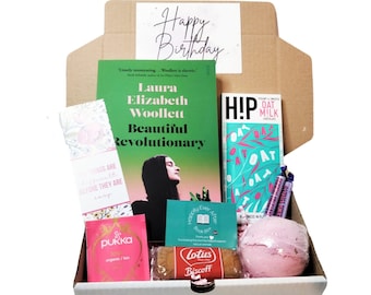 Book Lover Gift Box Gift for women //  Reading Pamper Hamper // care package for her // bookworm gifts // birthday gift for her // vegan