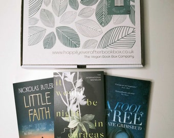 Book Box Fiction Books - Monthly Bundle or one off gift Book Box - 3 New Books - Fiction - Gift for book lovers - Book Gifts