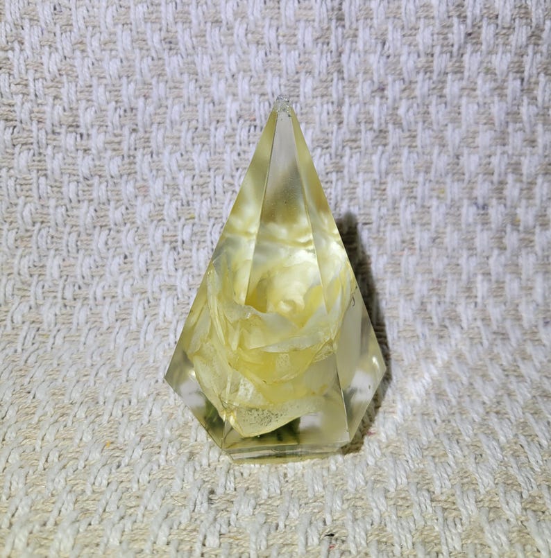 Preserved Flower Ring Holder Large White Rose