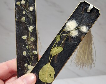 Epoxy Resin Bookmark with Tassel or Page Holder Book Buddy