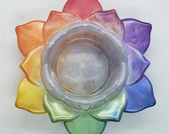 Rainbow Tealight Holder