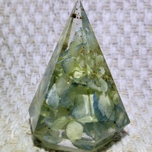 Preserved Flower Ring Holder Small Blue Hydrangea