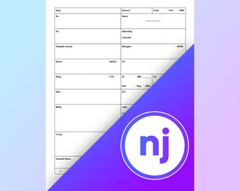 Nursing Report Sheet Template - Full-size