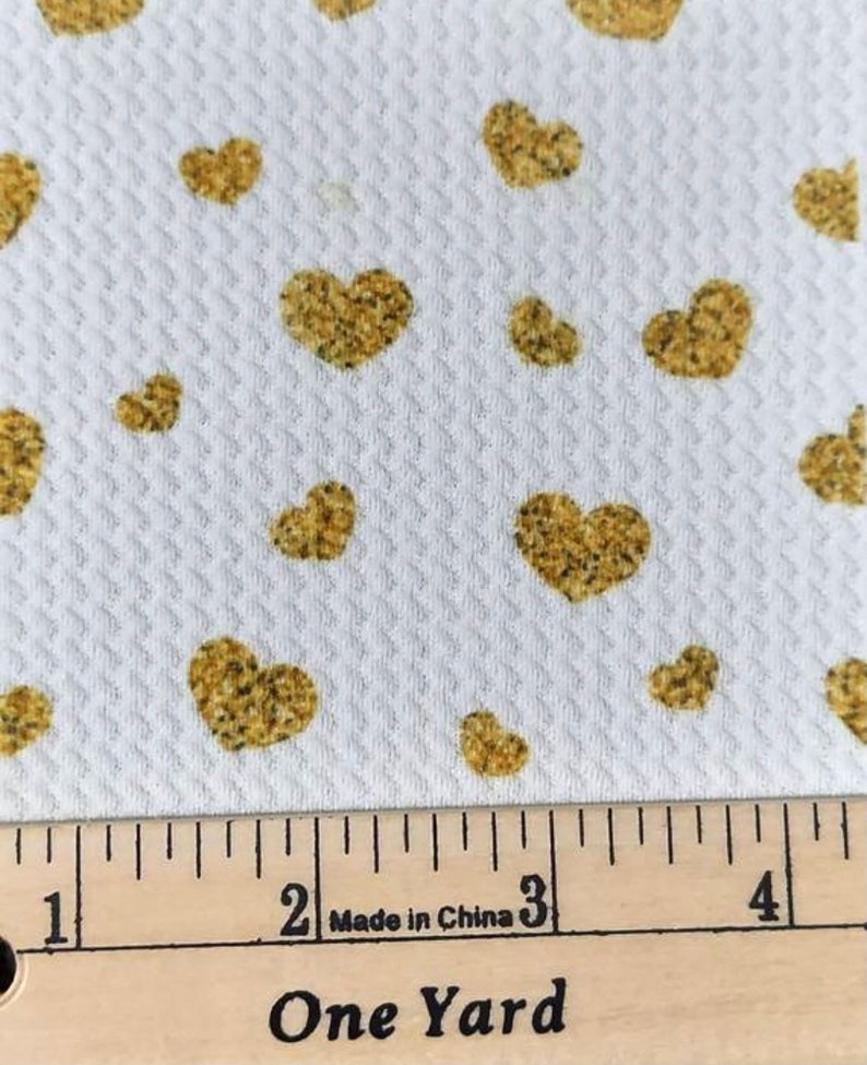 Bullet Gold Heart or Star Fabric