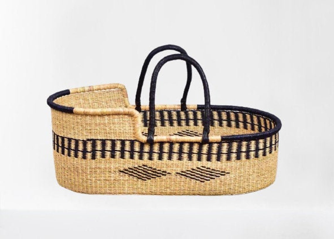 Baby moses basket african moses basket woven baby basket | Etsy