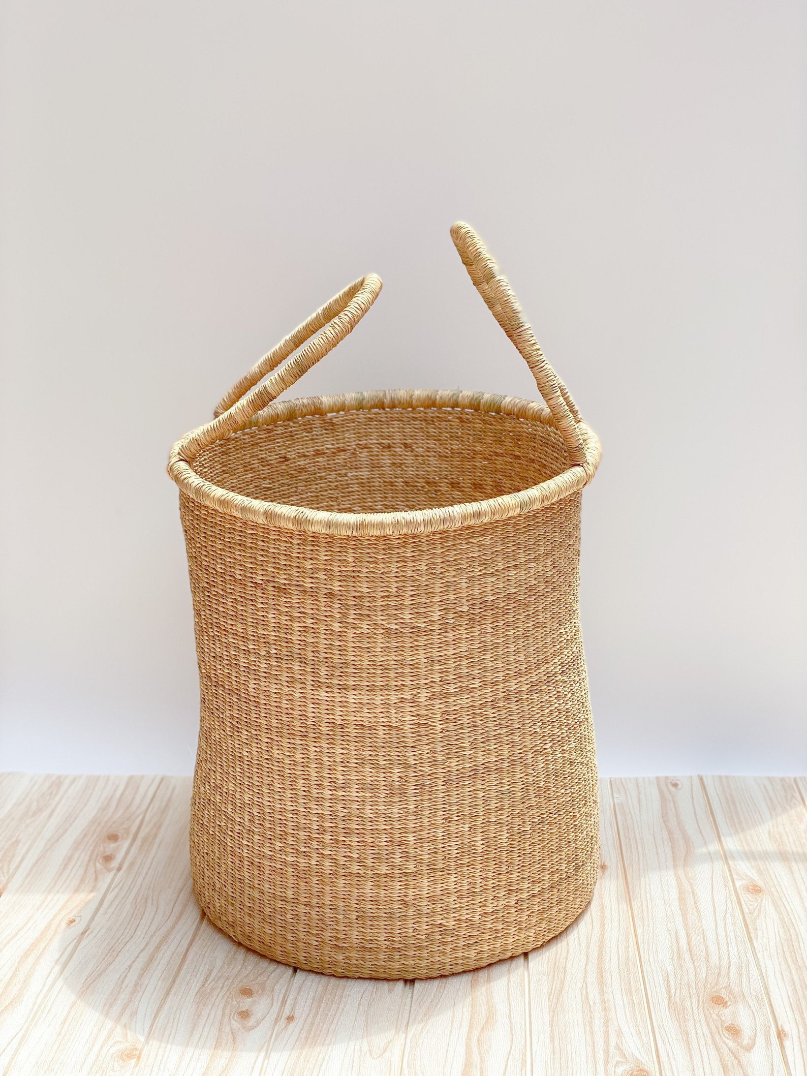 Large Woven Laundry Basket African Woven Basket Storage Etsy