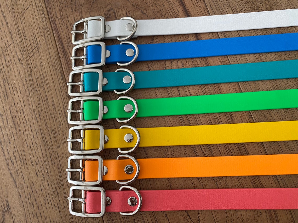 Biothane Dog Collar Half Check Martingale 3/4 Inch Width With Etsy Canada