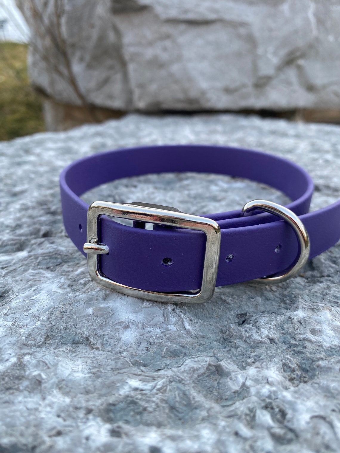 SALE Waterproof Dog Collar Purple 3/4 Width 1417 Etsy