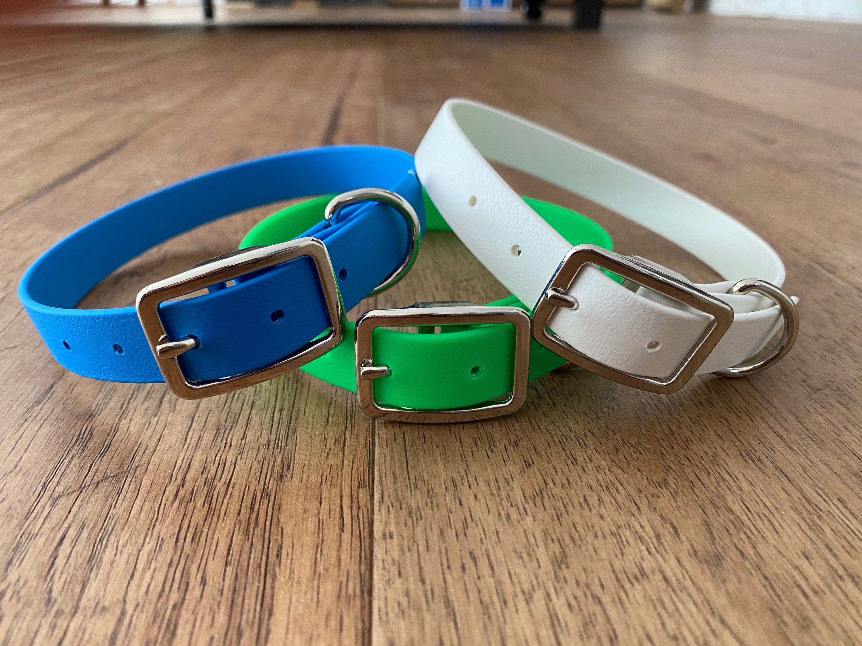 Waterproof Dog Collar In Bright Green Etsy