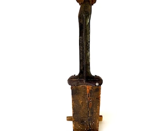 Antique Cobbler’s Last On Original Wood Stand, Late 19th Century