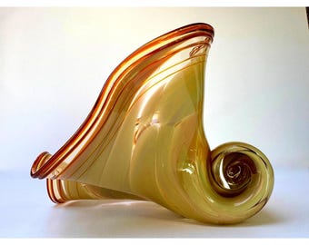 Signed Studio Art Glass Sculpture by Mariusz Rynkiewicz