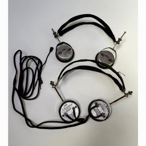 Antique Telephone Operator Headsets Brandes Royalfone Early 1900s Pair