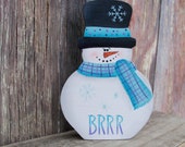 Snowman hand painted, wooden snowman, Winter decor, winter tiered tray, winter sign, snowflake decor
