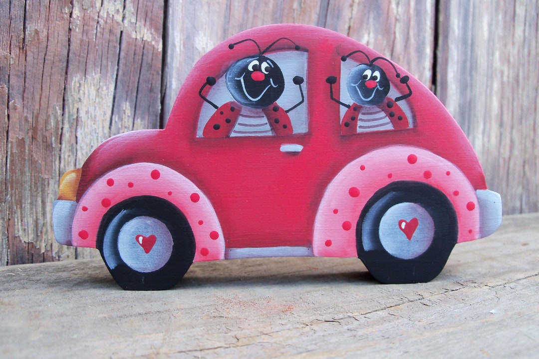 Love Bug Car, Valentine Tiered Tray, Love Buggy, Love Bugs, Valentine