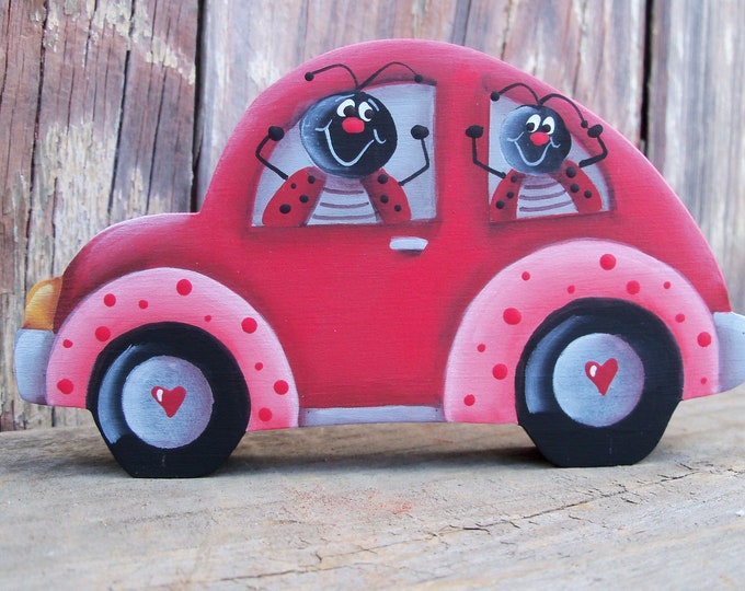 Love Bug Car, Valentine Tiered Tray, Love Buggy, Love Bugs, Valentine