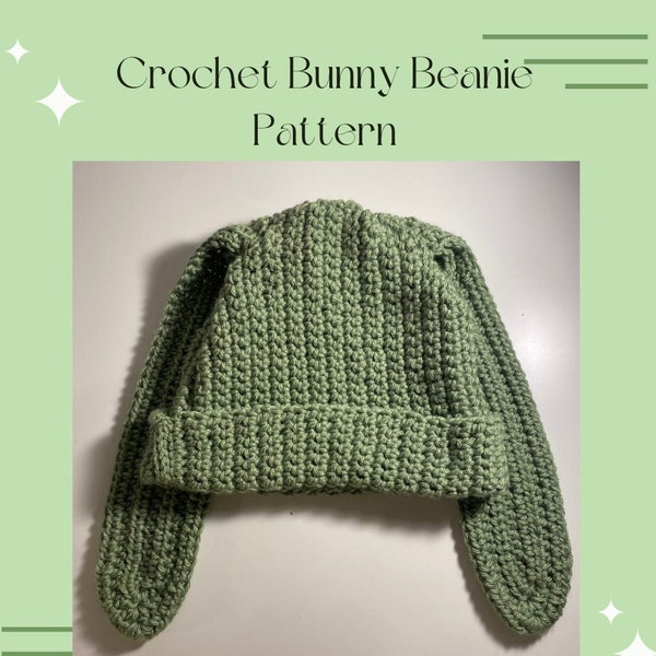 Crochet Bunny Beanie Pattern