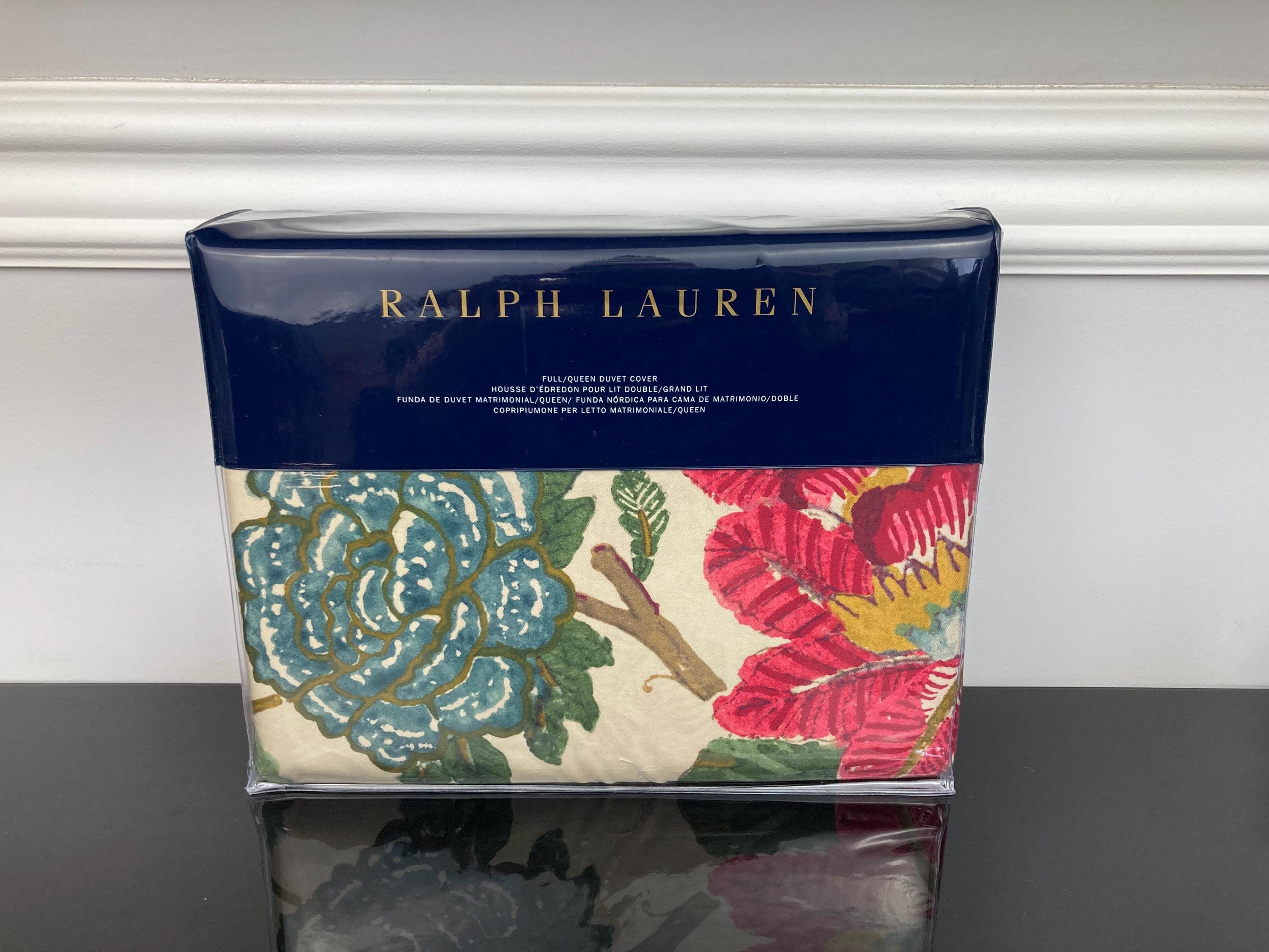 Ralph Lauren Teagan Floral Botanical 100% Cotton Duvet Cover