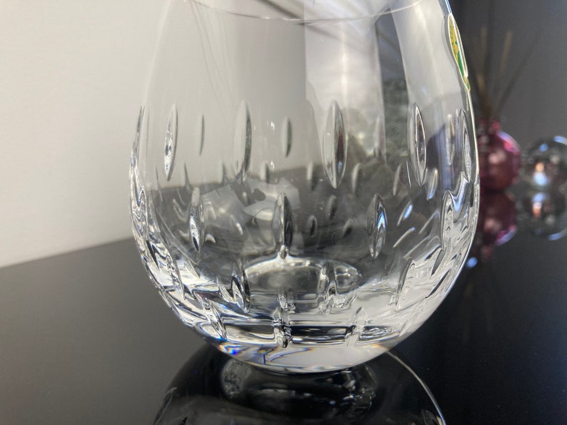 Waterford Crystal Double Old Fashioned Enis Wine Brandy Glasses Set of