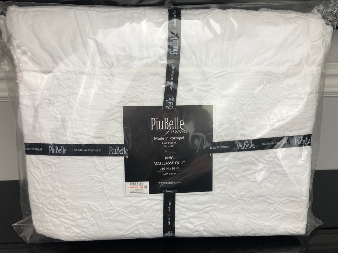 Piubelle Matelasse Ruffle Texture Floral Cottage Farmhouse Quilt