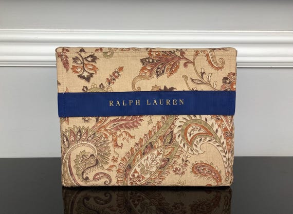 Ralph Lauren Anderson Paisley Floral Duvet Cover Shams 3 Pc Set