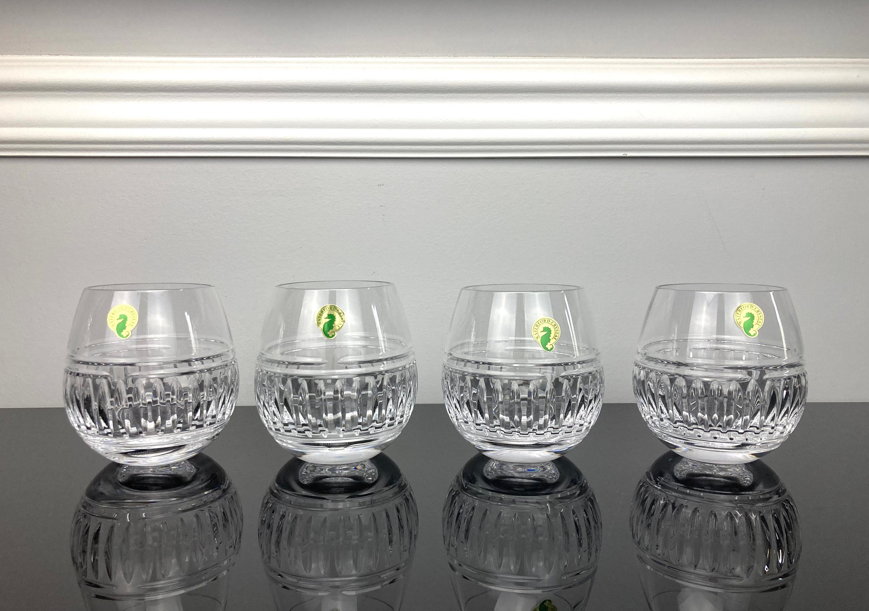 Waterford Crystal Double Old Fashioned Bolton Wine Brandy Glasses Set