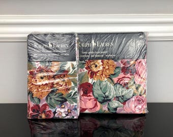 Ralph Lauren 花柄　ベットシーツ　ヴィンテージ　Allison Vintage RALPH LAUREN COMFORTER ALLISON FLORAL Full / Queen