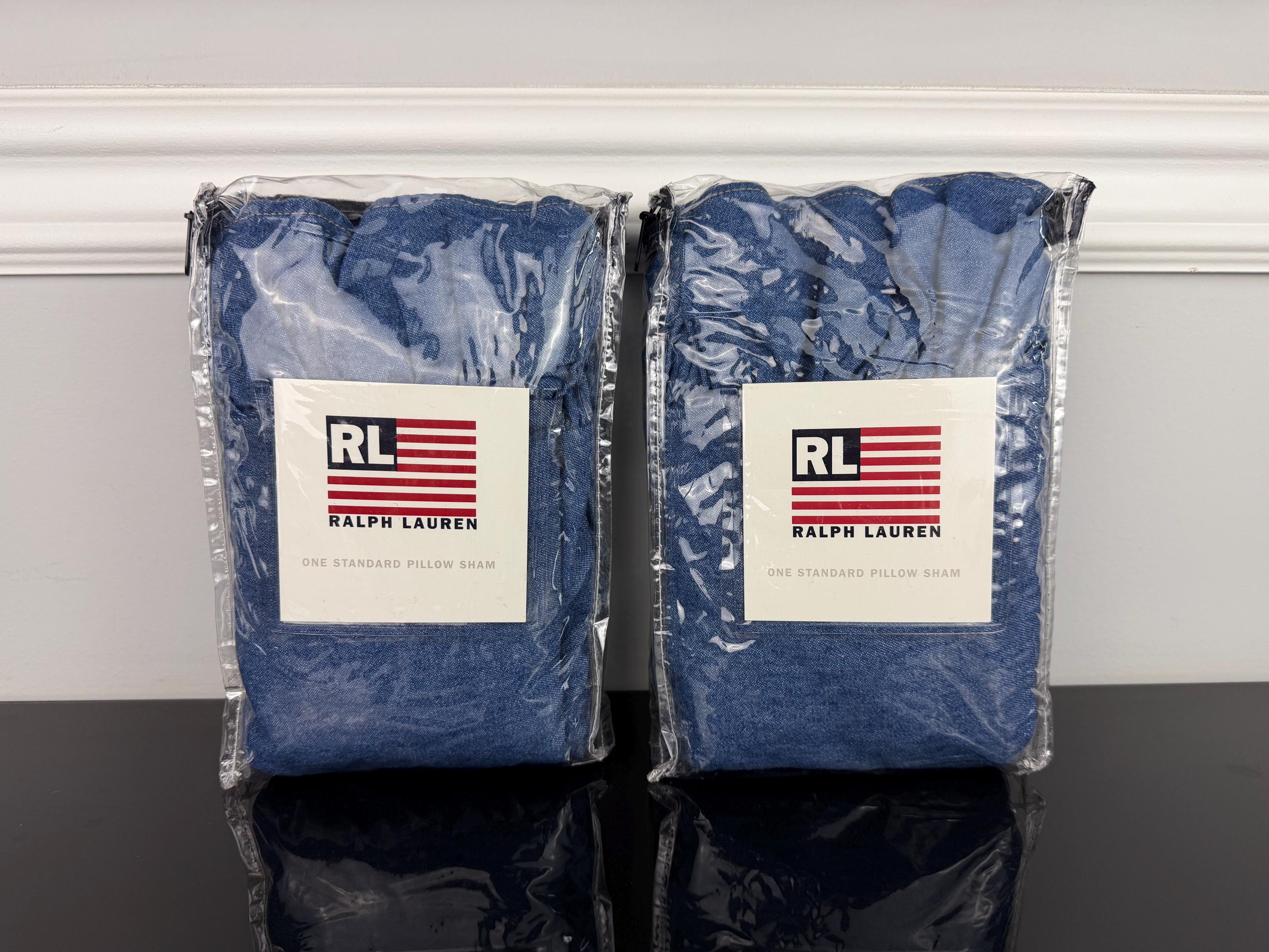 Vintage Ralph Lauren Denim Pillows - Etsy