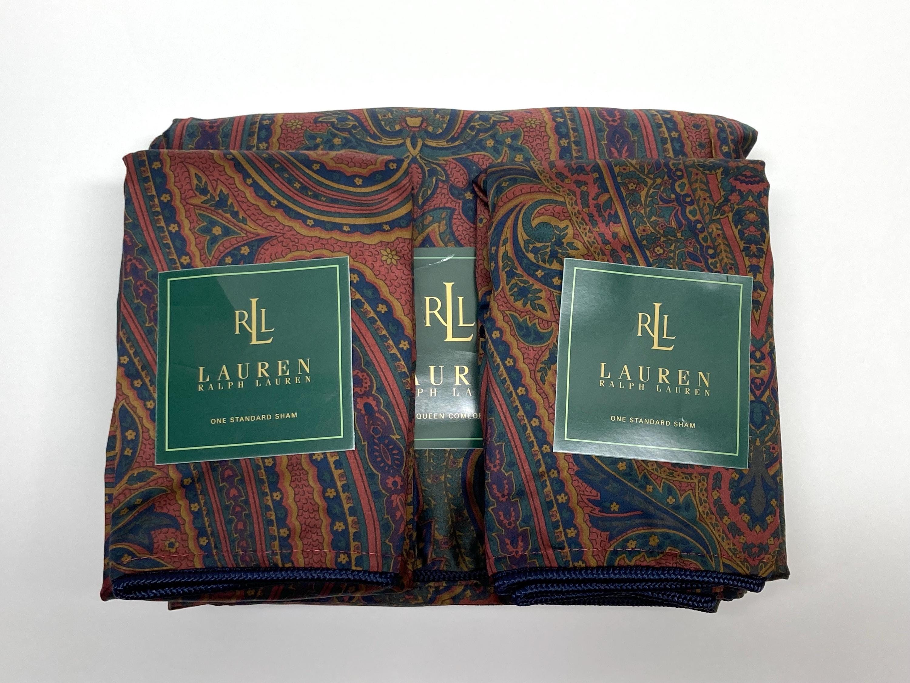 Lauren Ralph Lauren Greycliff Paisley Sateen Bohemian 100% Cotton