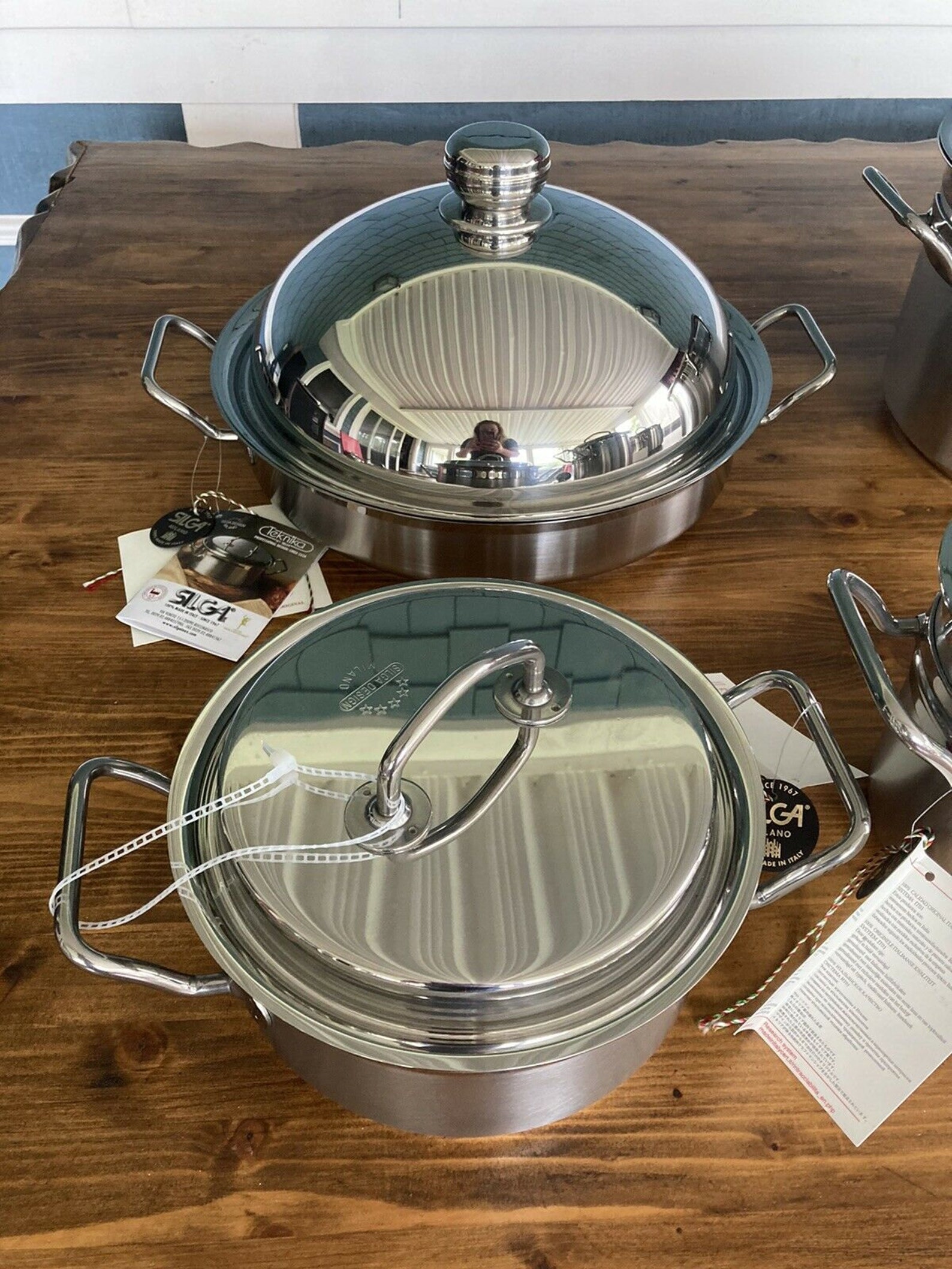NOUVEAU 5Pc Set Silga Teknika Stainless Steel Stockpot Etsy