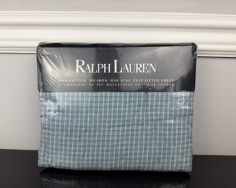 Ralph Lauren Twin Flat and Fitted Sheet, Danielle Floral Red, New