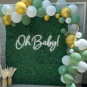 Decorazione murale personalizzata con insegna al neon "Oh Baby", regali personalizzati con insegna a LED per lei, decorazioni per baby shower con luce al neon, regali per baby shower con luce a LED