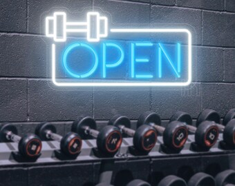 Open Neon Sign Business Logo,  Custom Led Sign Wall Decor, Open Logo Shop Name Neon Light Room Decor, Neon Bar Sign Business Logo