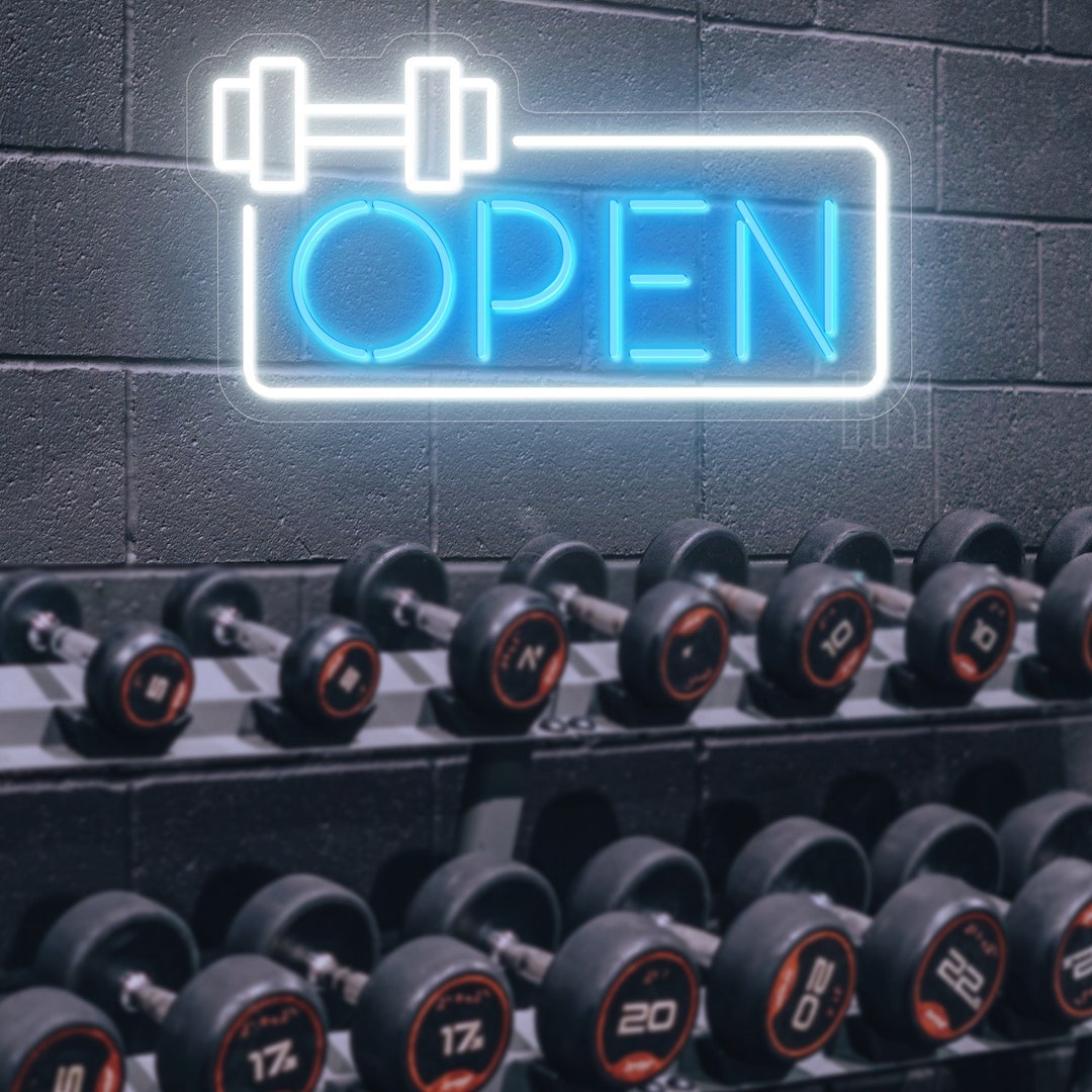 Custom Open Neon Sign: Business Logo LED Wall Decor - Etsy