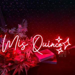 Custom 'mis Quince' LED Neon Sign: Sweet 16 Party Decor - Etsy