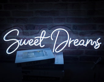Sweet Dreams Neon Sign Custom Wall Decor, Custom Led Sign Home Decor, Neon Light Dorm Room Decor, Led Lights Personalized Gifts for Him