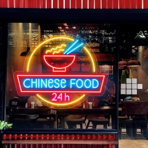 Enseigne néon Ramen Bowl : décoration murale de cuisine de restaurant de nouilles