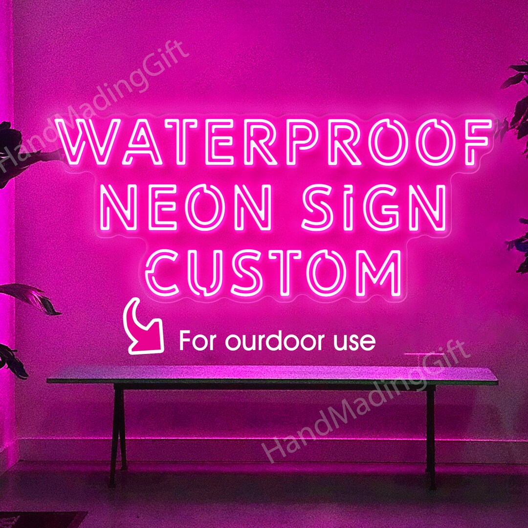 Outdoor Neon Sign Custom Wall Decor, Waterproof Neon Sign Wedding Decor