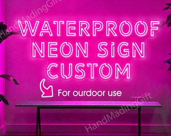 Outdoor Neon Sign Custom Wall Decor, Waterproof Neon Sign Wedding Decor, Led Sign Wedding Backdrop, Neon Sign Light Personalized  Gifts