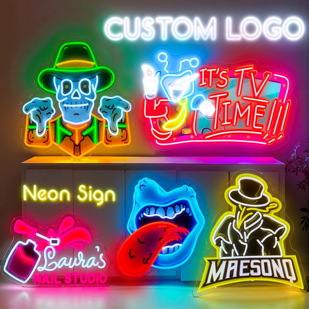 Cutom Logo Led Sign Room Decor, Custom Logo Signs, Led Signs Arcade ...