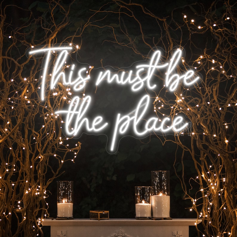 This must be the Place Neon Sign Custom Room Decor Neon Light image 1